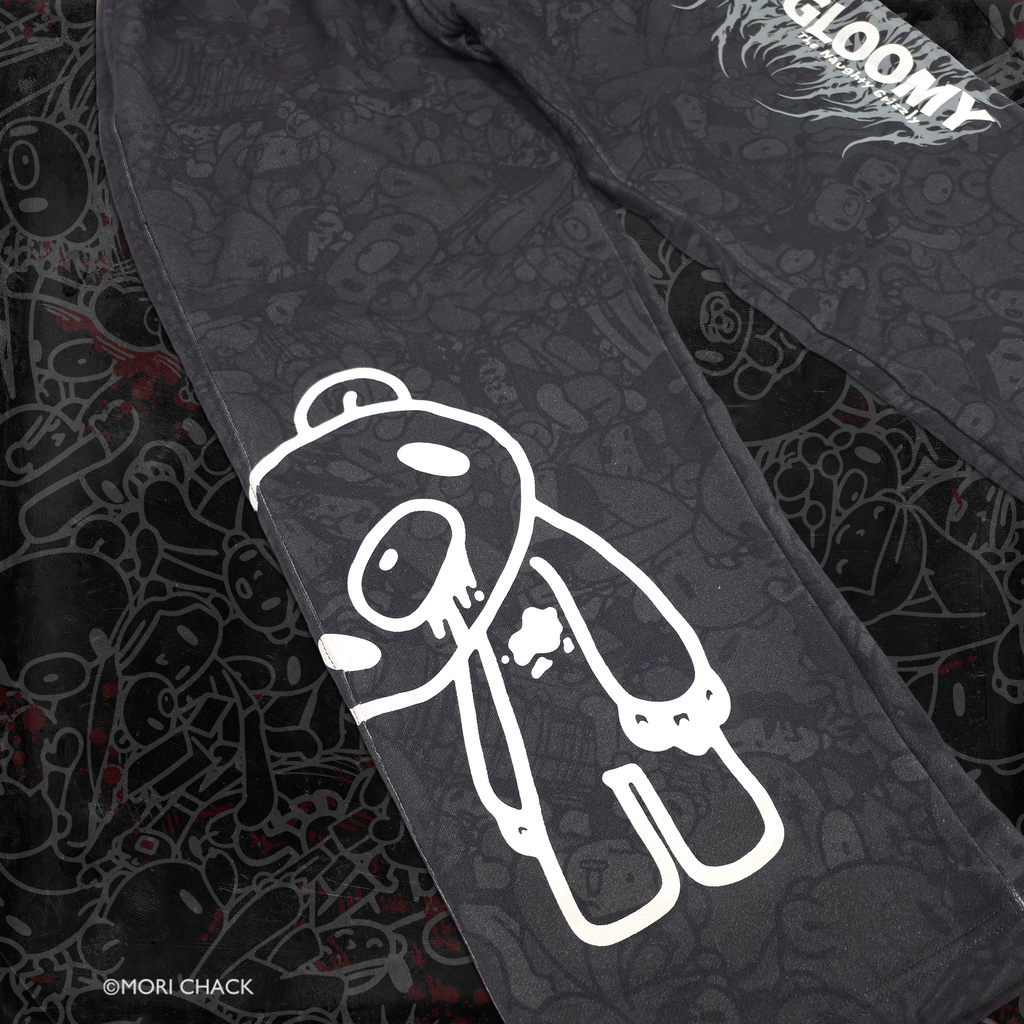 Close-up of Brawl Women's Sweatpants by Any Means Necessary Clothing, showing fabric texture and relaxed fit detail.