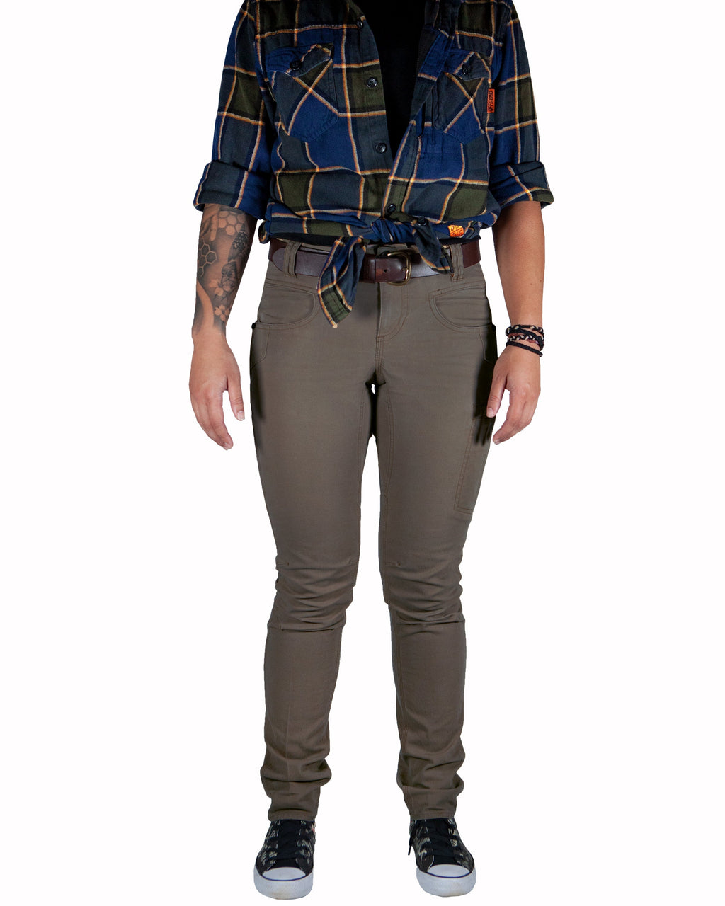 Kestral Women's Deadwood Pants by Off The Grid Surplus, shown in natural fabric with a relaxed fit and functional design.