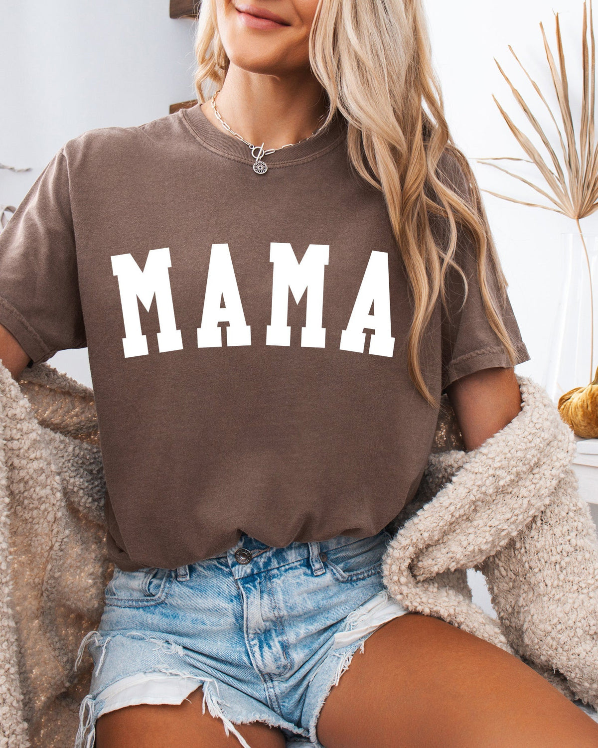Mama Comfort Colors T-Shirt (Condensed Font), Mom Gift for Women