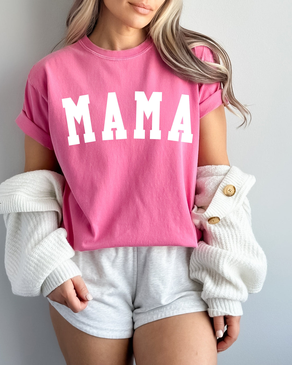 Mama Comfort Colors T-Shirt (Condensed Font), Mom Gift for Women
