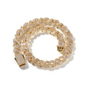 15mm diamond-cut geometric infinity Cuban chain by nowadaysfashion featuring a bold, shiny gold finish.