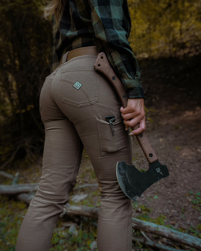 Kestral Women's Deadwood Pants by Off The Grid Surplus, stylish casual women's pants with a comfortable fit and rugged design.