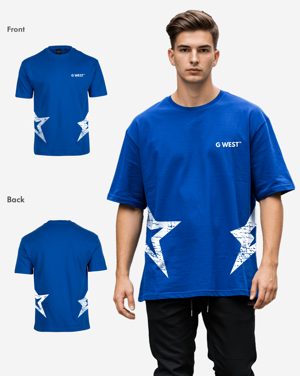 G West Mens Arch Logo Oversized Tee