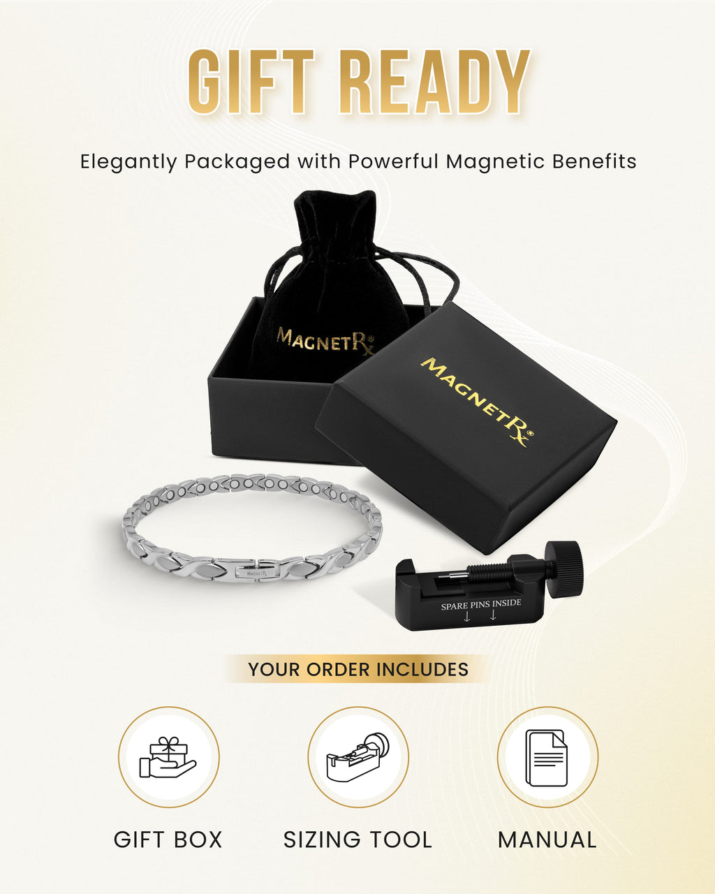 Silver Ultra Strength Titanium Magnetic Therapy Anklet for Women by MagnetRX, featuring sleek design with embedded magnets.